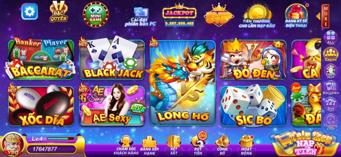 Nhiều game cá cược